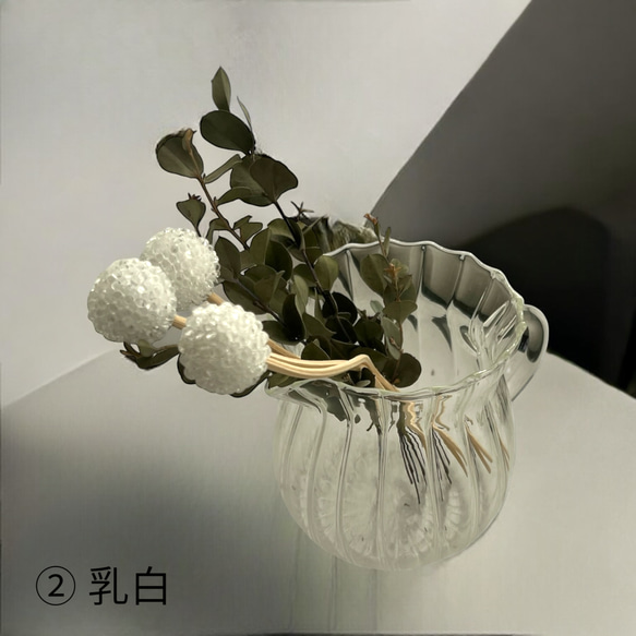 ガラスビーズのピンポンマムスティック3本【Maloon No.4-3】 1枚目の画像