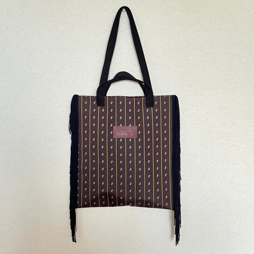【SANDRO】フリンジストライプツイード トートバッグ MARNI マルニ MARKET TOTE ストライプ トートバッグ A4可[品番