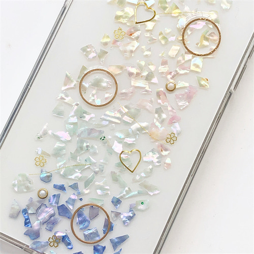 貝殻】 iPhone16e・ iPhone16Pro・GalaxyS25ケース 押し花