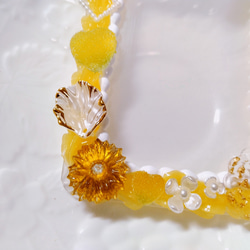 黄色い花のホイップトレカケース　【B8サイズ】 4枚目の画像