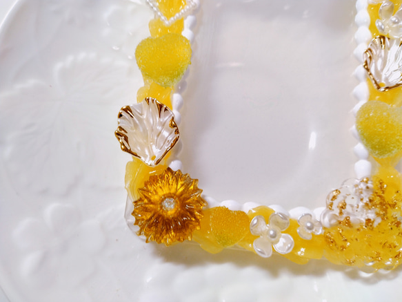 黄色い花のホイップトレカケース　【B8サイズ】 4枚目の画像