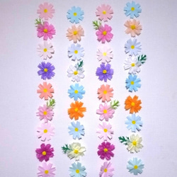 ☆両面☆秋・コスモス・秋桜・吊るし飾り・お花紙・・折り紙・壁面飾り