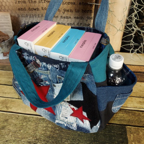 サイドポケットデニムバック No.537 デニムリメイク ショルダー