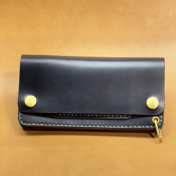 クロムエクセル/ロングトラッカーウォレット/ブラック(茶芯)/TWL-01BCE クロムエクセル - ロングトラッカーウォレット - ブラック(茶芯) - TWL