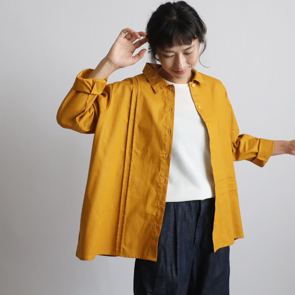 最終sale　 ギマ擬麻コットン　アシンメトリー　縦横タック　開襟 シャツ　ジャケット　ゆったり　羽織り　ピンク　A19A ラスト4 夏／最終SALE ギマ擬麻コットン アシンメトリー