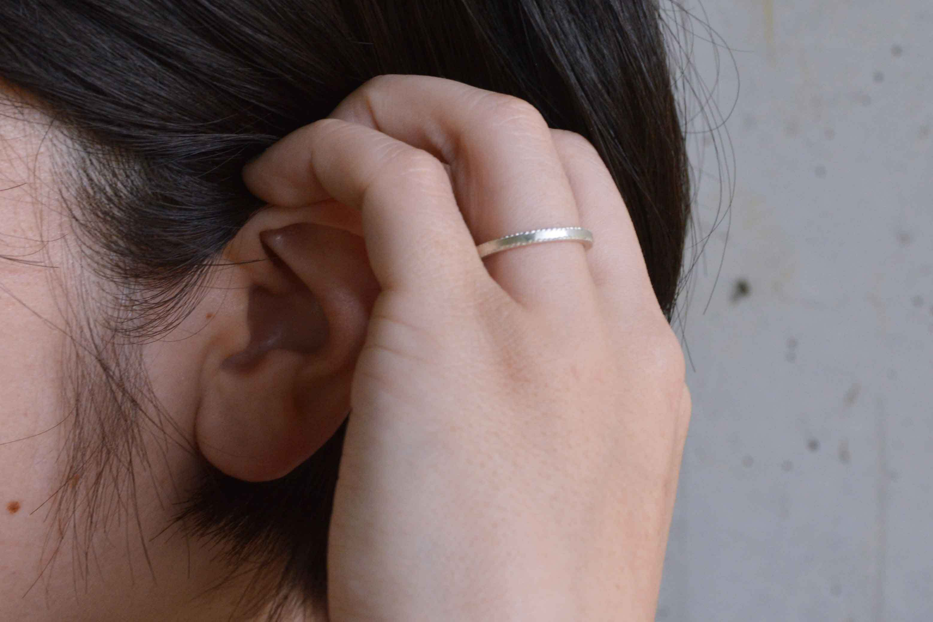 シルバー / 粒リング 2.0mm［silver］