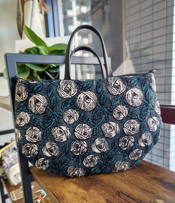 受注製作】ミナペルホネン rosy パニーニ型 トートバッグ