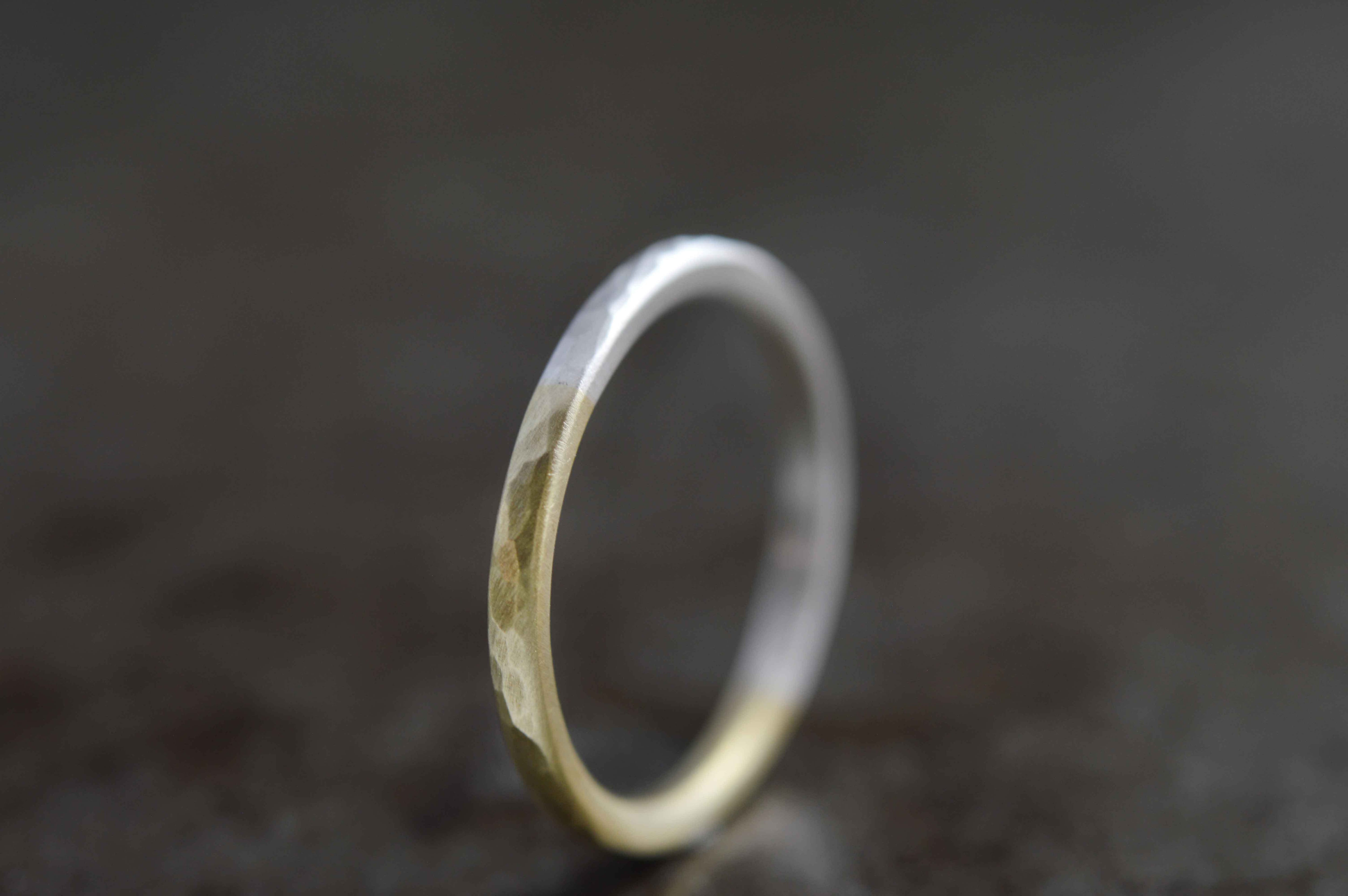 シルバー真鍮 / 交リング 2.0mm［silver brass］