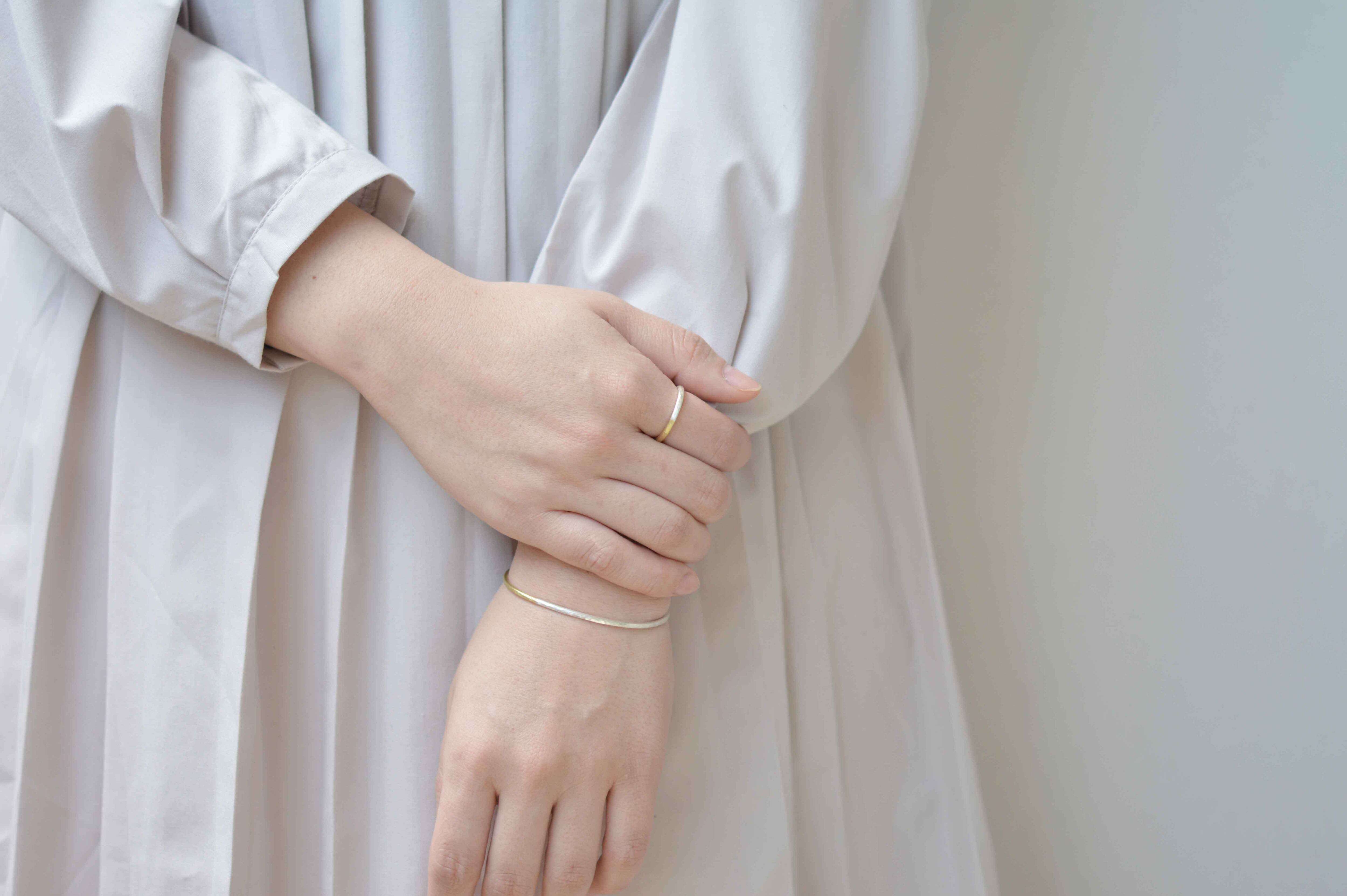 シルバー真鍮 / 交リング 2.0mm［silver brass］