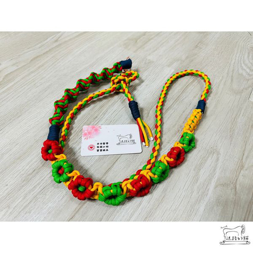 ○オリジナル○パラコード編み携帯ストラップ「カラフル信号機