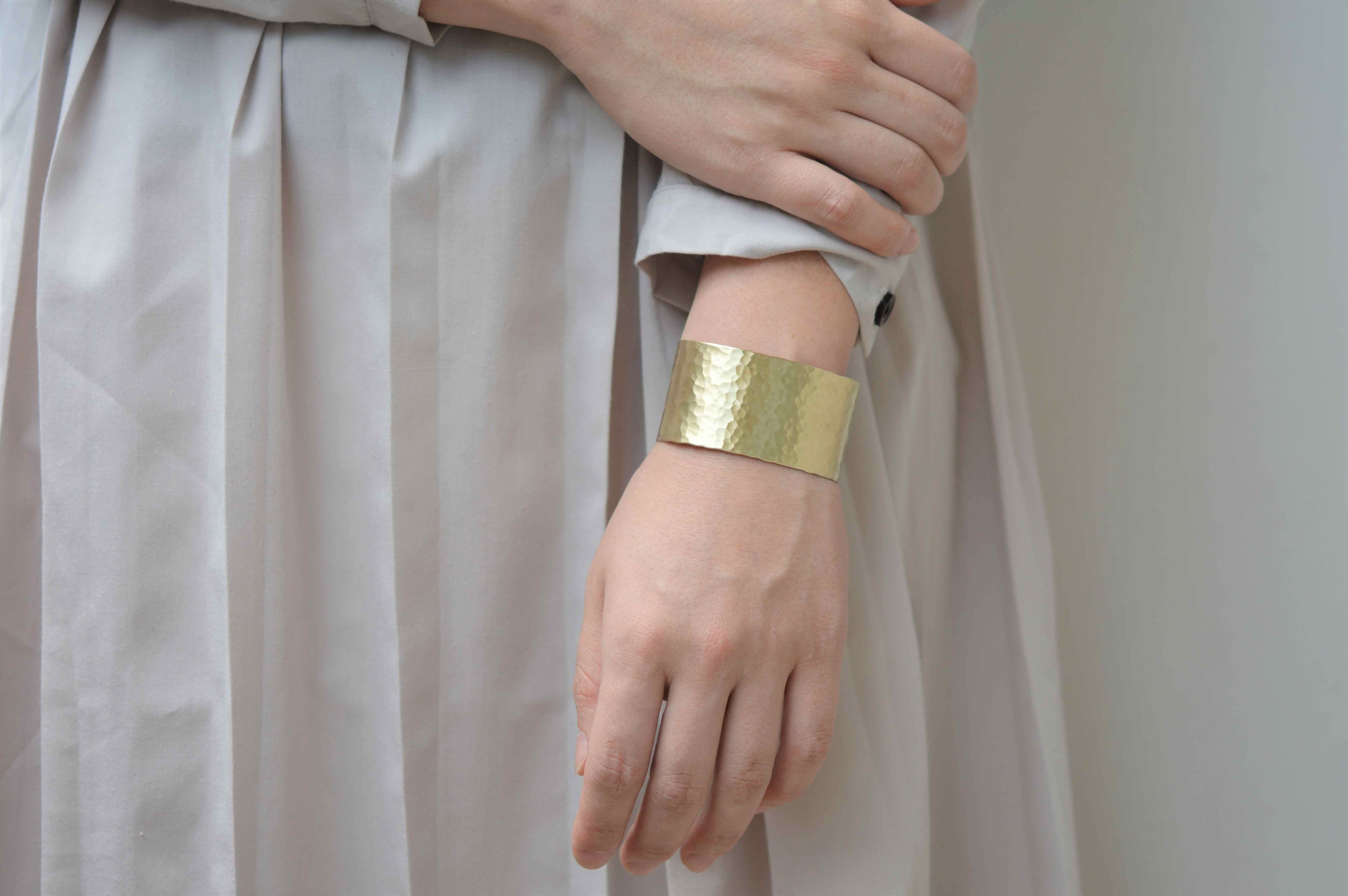 真鍮 / 温情バングル 平 3.0cm［brass］