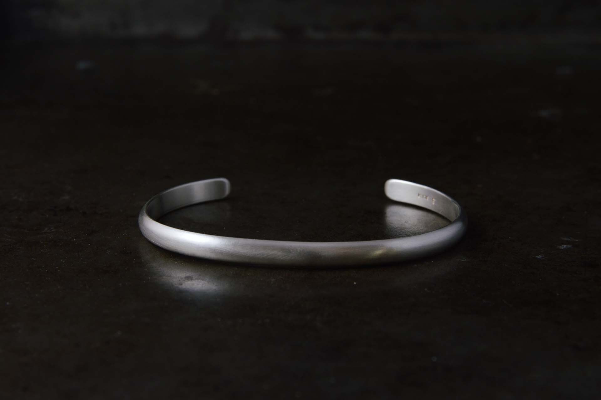 シルバー / 甲丸バングル 5.0mm［silver］