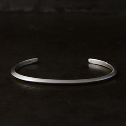 SV950】厚み0.5mmの極薄シルバーバングル（槌目&テクスチャー加工
