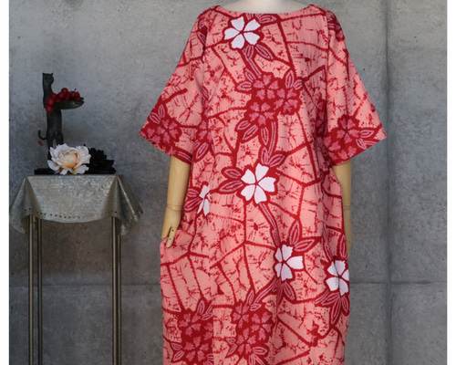 着物リメイク 有松絞りのワンピース フリーサイズ ワンピース COCORO