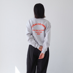 裏パイル】ロゴスウェット アッシュグレー スウェット