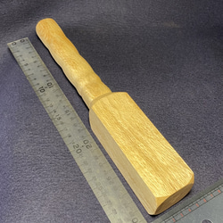 木彫木槌(樫•Q328) 328g コーン(トークセン) 指圧棒 乾燥材