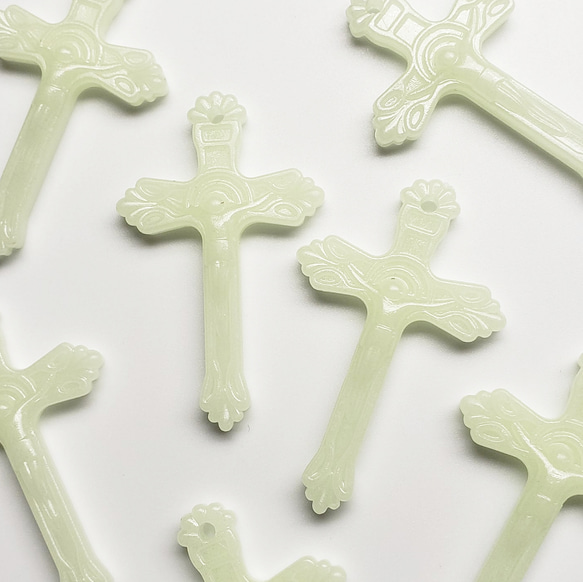 12個 蓄光 十字架 アクリル クロス ハロウィン ゴシック ゴスロリ