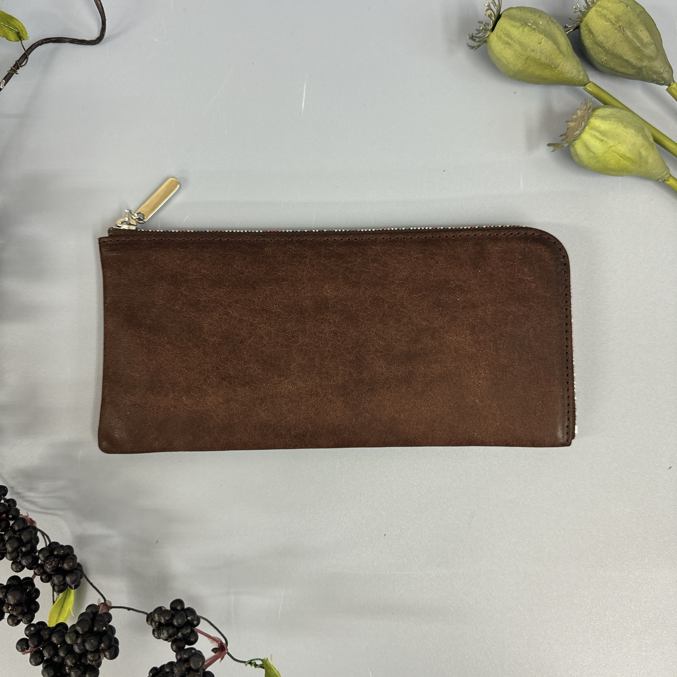 トラッカーウォレット イタリアンレザーMARGOT【ダークブラウン