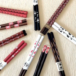 Creema限定新春福袋〈梅〉 箸 5膳 福袋 セット 天然木製 お箸 天然木 カフェ カトラリー 持ちやすい 和風 5枚目の画像