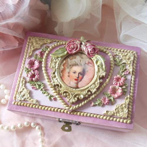 薔薇のマリーアントワネットのジュエリーボックス、指輪ケース フリー