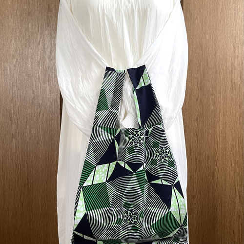 アフリカンレジ袋タイプエコバッグ　アフリカ布チビサークル アフリカンレジ袋タイプエコバッグ アフリカ布チビサークル アフリカン