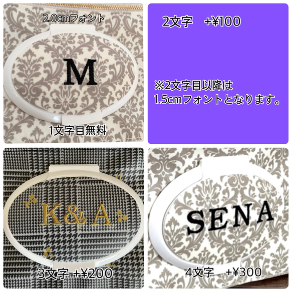 数量限定　さくらんぼ柄　刺繍入り★おむつポーチ 6枚目の画像