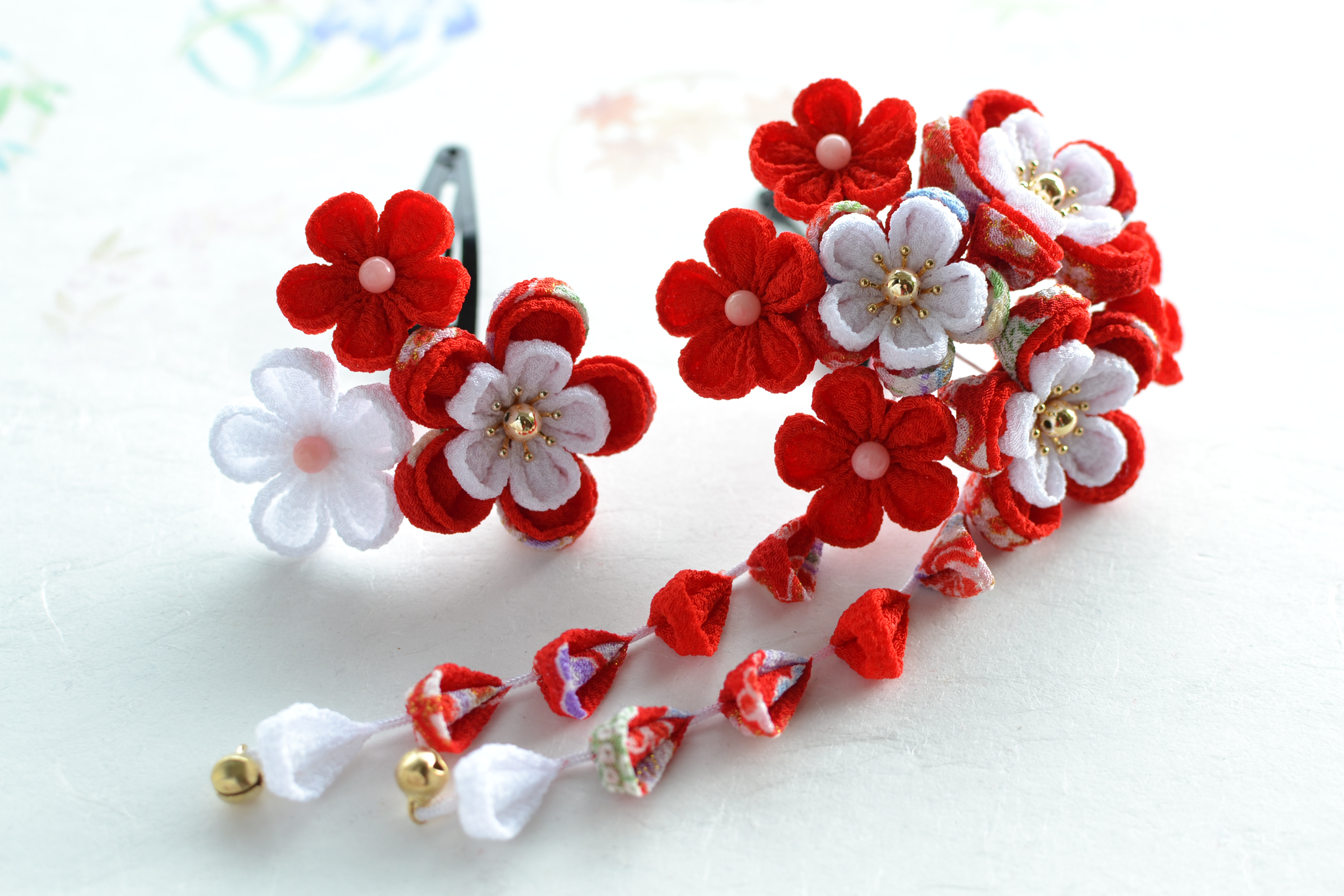 tumami＊七五三ܤ卒園式ܤお祭りܤ浴衣　パッチン留め