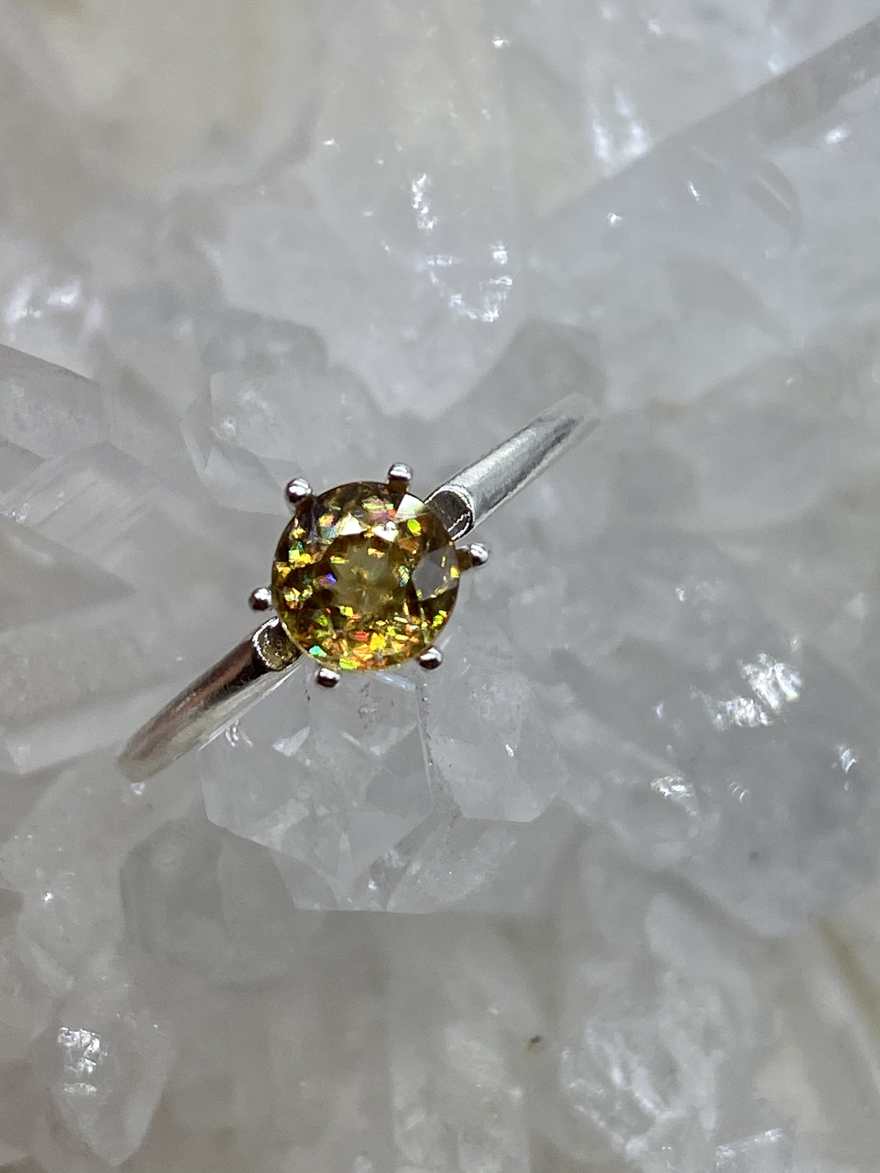 ☆SO☆スフェーンリングB～ゴールデン系（0.74ct）