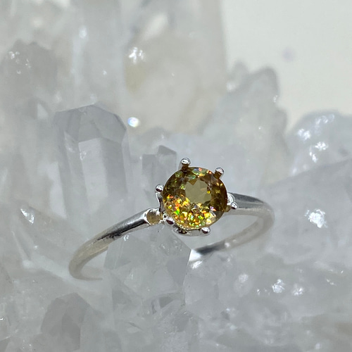 ☆SO☆スフェーンリングB～ゴールデン系（0.74ct） 指輪・リング らん