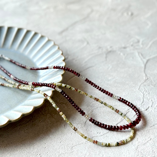 レッドスピネルのネックレス/sv925 ネックレス・ペンダント