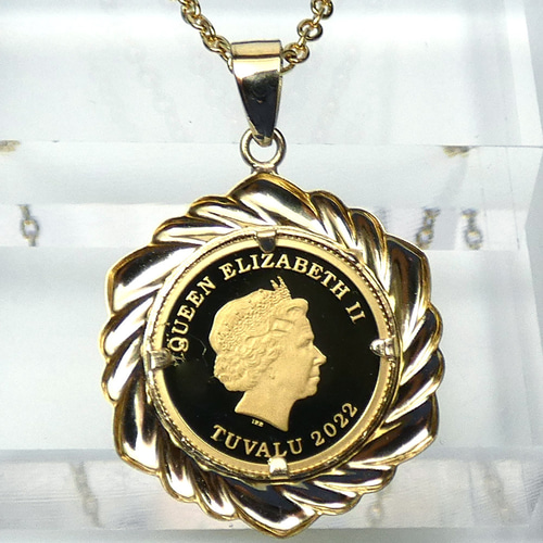 純金コインペンダント ツバルエンジェル 1/25oz 999.9FINE GOLD 純金コインペンダント ツバルエンジェル 1/25oz 999.9FINE GOLD
