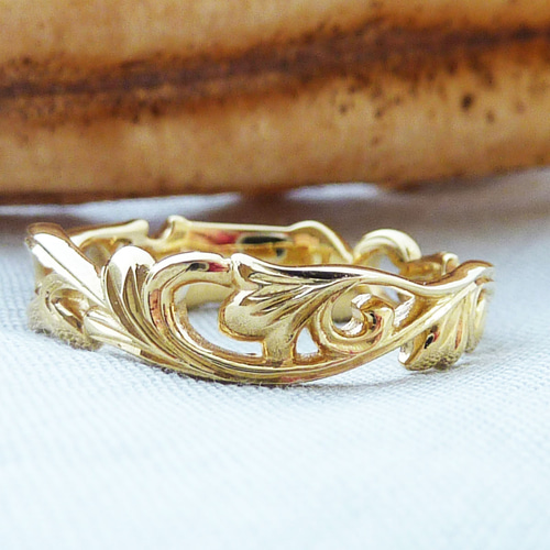 Elegant】K18YG アカンサス リング 指輪・リング Stella 通販 18156236