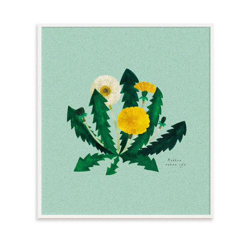 絵本の世界/たんぽぽ》インテリアポスター 272×242mm ※色紙サイズ (A4