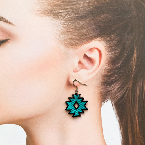 オルテガ ピアス/イヤリング チマヨ ネイティブアメリカン ピアス  