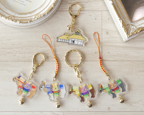 チャグチャグ馬コ アクリルキーホルダー キーリング Fuku～ふく