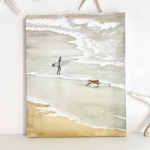 yushionmanma 三日月の海 アクリル画 F0サイズ yushionmanma 三日月の海 アクリル画 F0サイズ yushionmanma