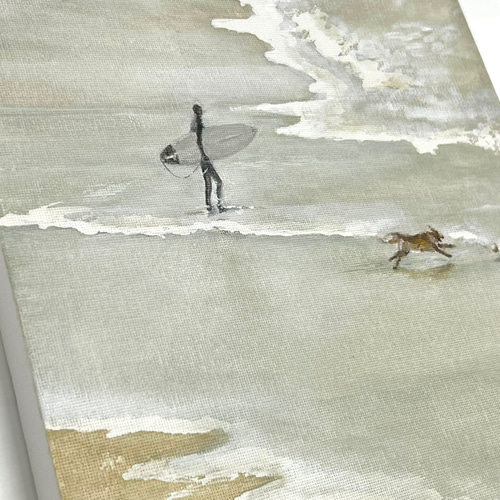 【Summer beach】アクリル画 F3 風景画 絵画 原画 海の絵 夏の海】アクリル画 F3 風景画 絵画 原画 海の絵 - メルカリ