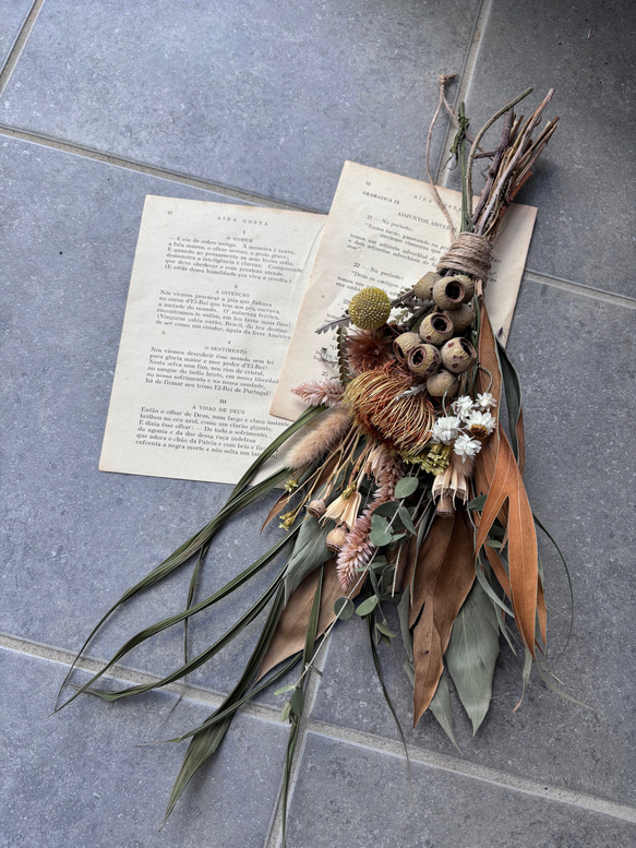 ドライフラワー スワッグ リース ブーケ スワッグ nahita 通販｜Creema  