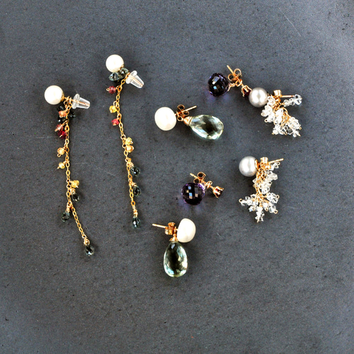 14kgf プラジオライトxトパーズのしゃらチャーム.⋆⟡