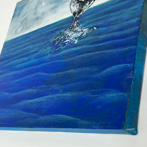 受注制作☆原画☆クジラと水平線【Whale and the Horizon】 アクリル