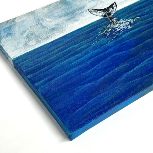 3-PIECE キャンバスアートSea Lifeクジラ (90x30cm)