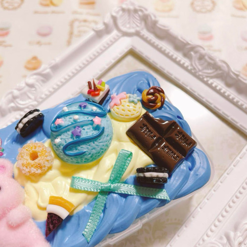 ハムスターとお菓子のホイップデコ マルチケース 小物入れ お菓子