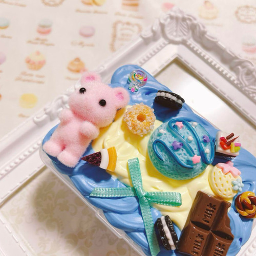 ハムスターとお菓子のホイップデコ マルチケース 小物入れ お菓子