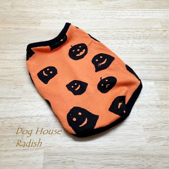 犬服おばけ柄Sサイズタンクトップオーダー可