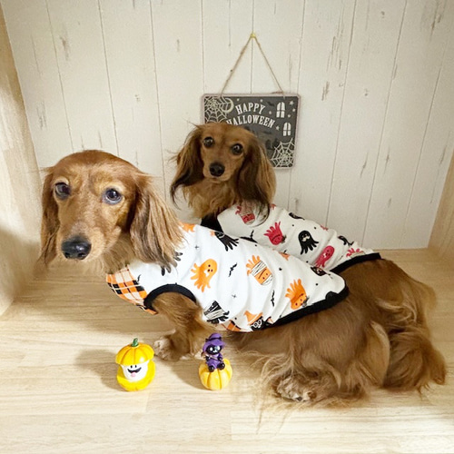 在庫限り！ タンクトップ おばけたこウインナー 【オレンジ】Dog