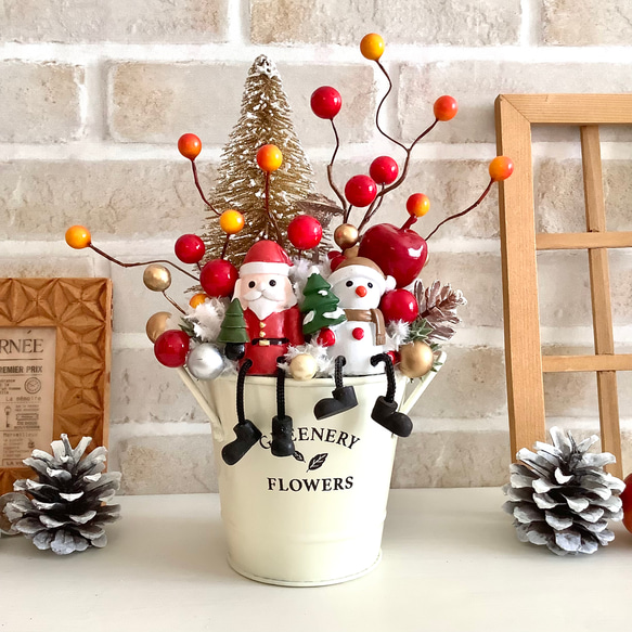 クリスマス オーナメント ミニバスケット 雪だるま 人形 置物 装飾品 カゴ クリスマス オーナメント ミニバスケット 雪だるま 人形 置物