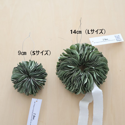 ユーカリポポラスのミルフィーユリース（Lサイズ） ドライフラワー I