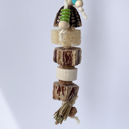 鳥のおもちゃ ☆ゆらゆらマホガニー 小☆ 【鳥 インコ バードトイ