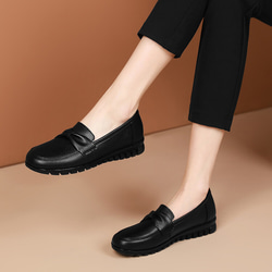 サイズ交換★外反母趾ok! レディース パンプス 軽くて痛くない  フラットシューズ 履きやすい靴 1626 2枚目の画像