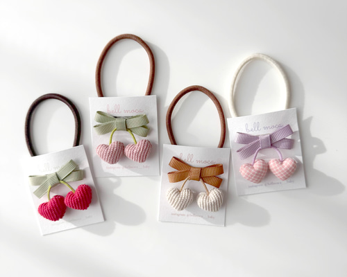 さくらんぼヘアゴム 子供 サクランボ プチギフト 浴衣 髪飾り ハーフ